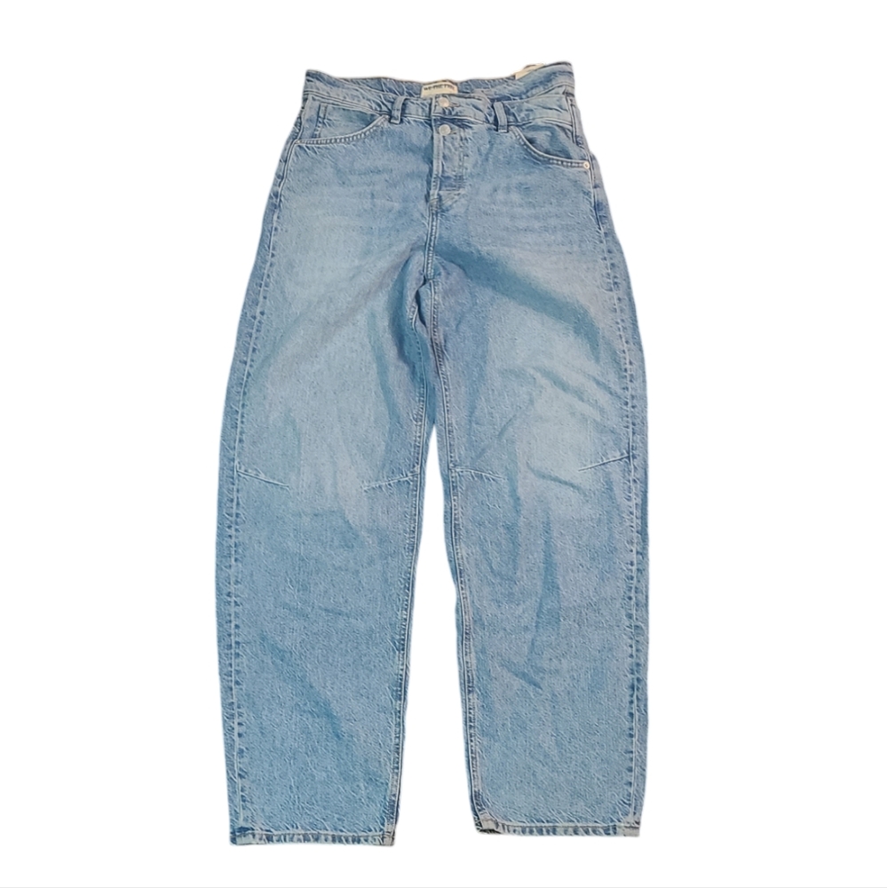 Free People NWT Crossroads Mid Rise Slim Straight Jeans Size 28